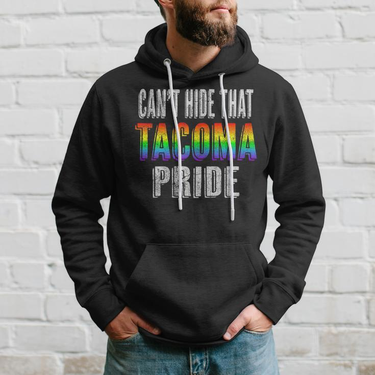 Retro 70S 80S Style Cant Hide That Tacoma Gay Pride Hoodie Gifts for Him