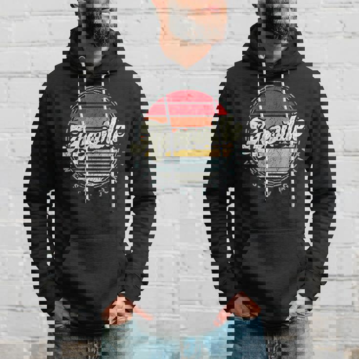 Retro Accoville Home State Cool 70S Style Sunset Hoodie Gifts for Him