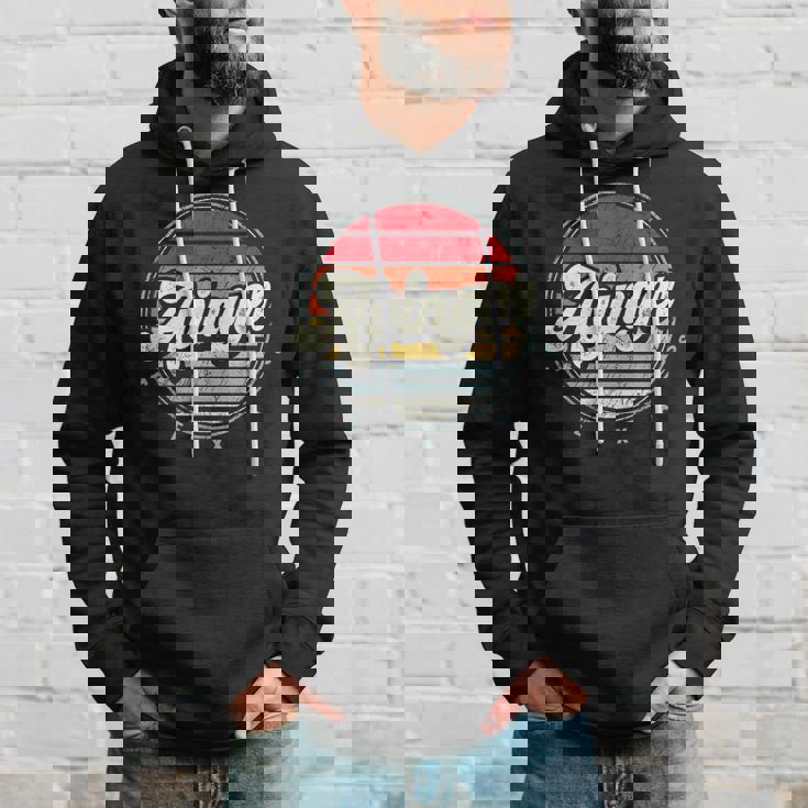 Retro Avinger Home State Cool 70S Style Sunset Hoodie Gifts for Him