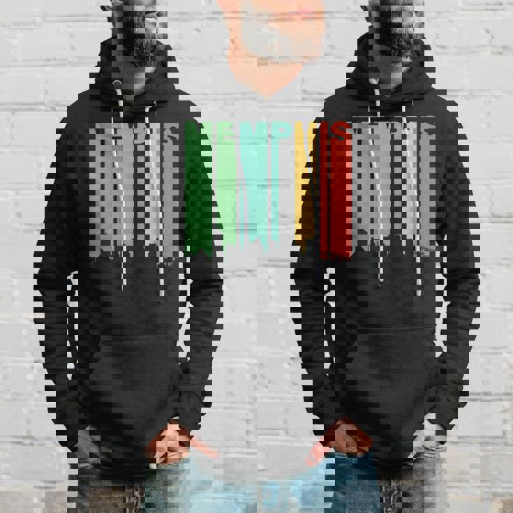 Retro Memphis Tennessee Cityscape Downtown Skyline Hoodie Gifts for Him Retro Memphis Tennessee Cityscape Downtown Skyline Hoodie Gifts for Him