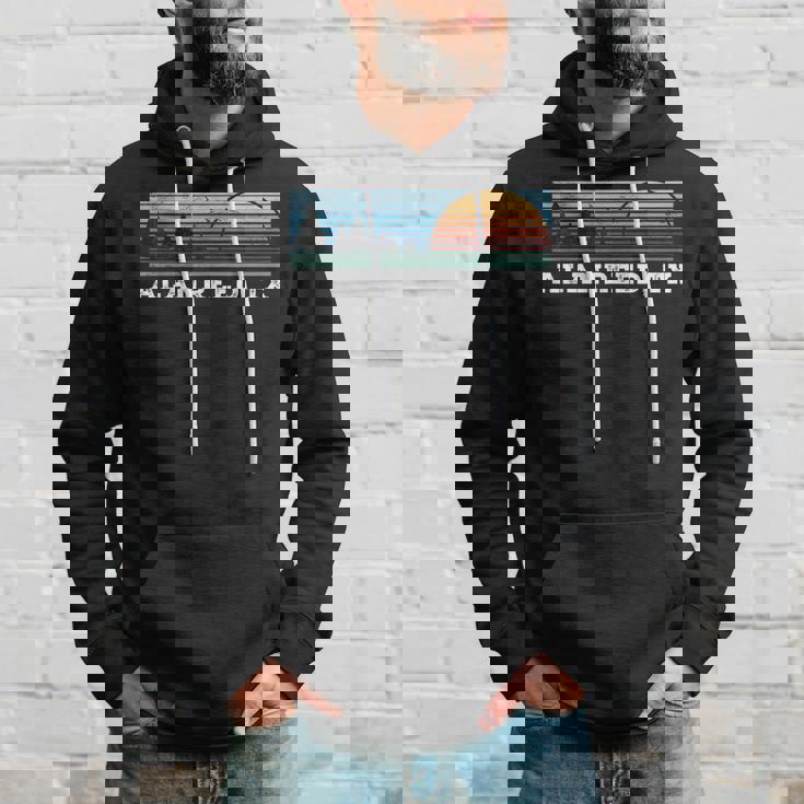 Retro Sunset Stripes Alanreed Texas Hoodie Gifts for Him