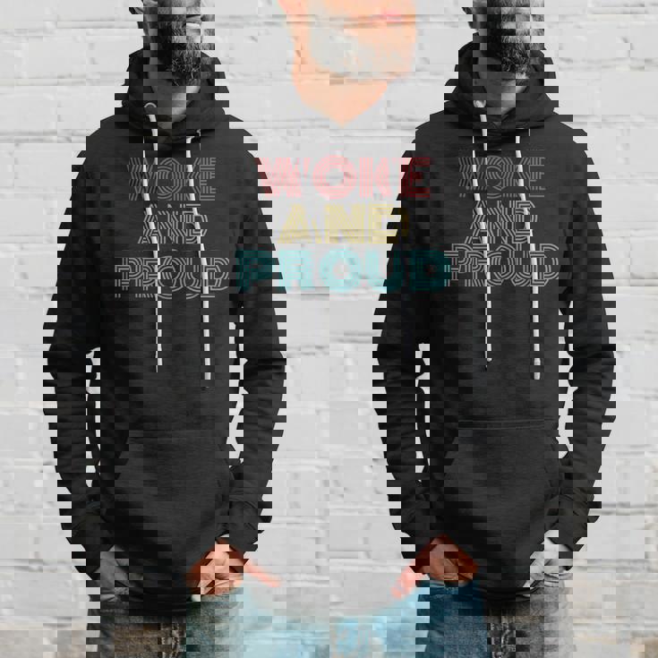 Retro Vintage Woke And Proud Hoodie Gifts for Him