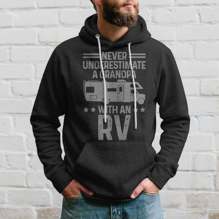 Rv Motorhome Camper Never Underestimate A Grandpa Funny Gift Gift For Mens Hoodie Gifts for Him