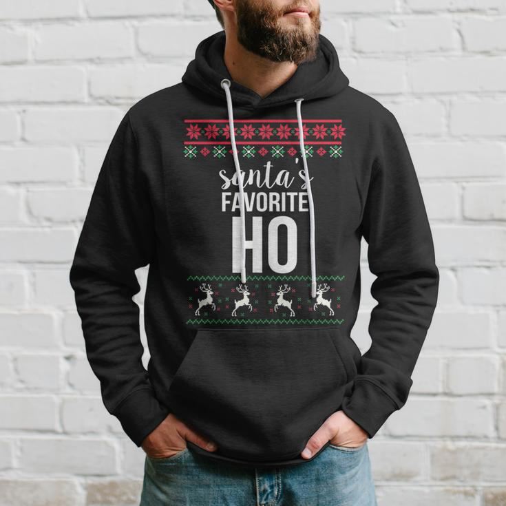 Santas Favorite Ho Ugly Christmas Sweater Hoodie Gifts for Him