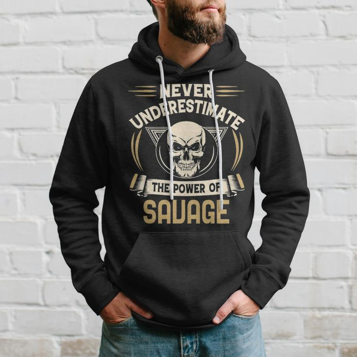 Savage Name Gift Never Underestimate The Power Of Savage Hoodie Gifts for Him