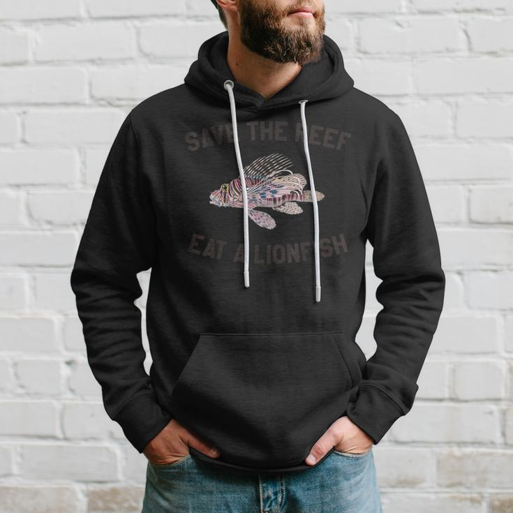 Save The Reef Eat A LionfishDiving Hoodie Gifts for Him