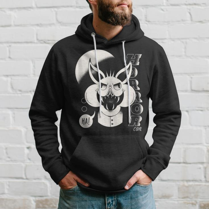 Scary Creepy Kitty Face Horror Hoodie Gifts for Him