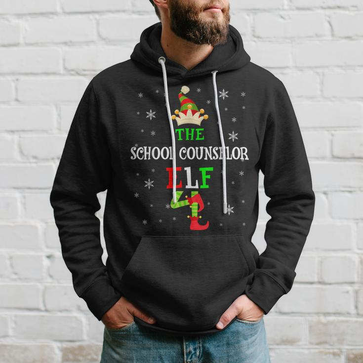 The School Counselor Elf Christmas Elf Matching Family Group Hoodie Gifts for Him