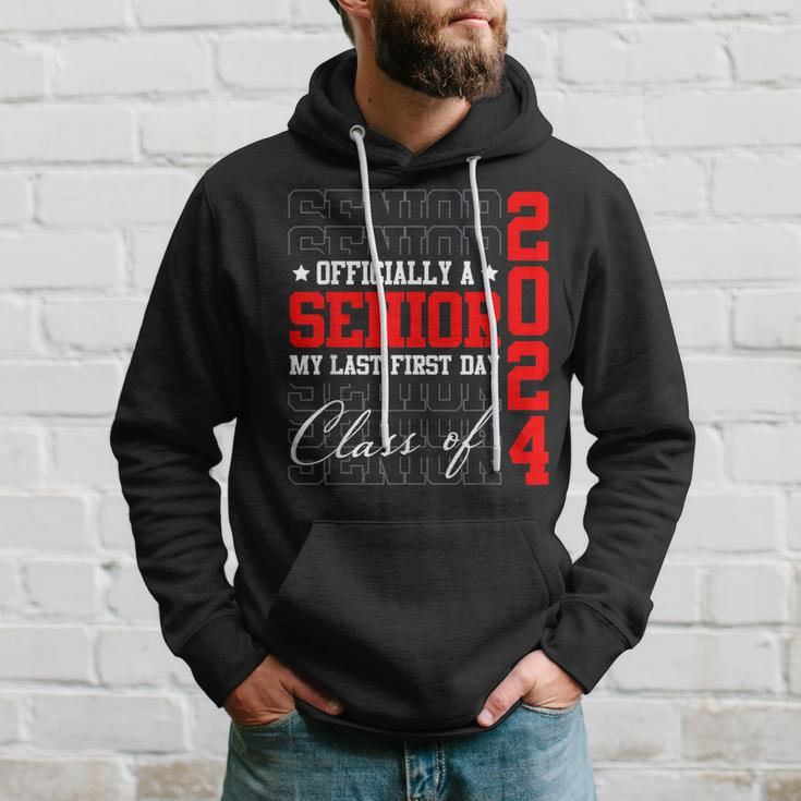 Senior 2024 Graduation My Last First Day Of Class Of 2024 Hoodie Gifts for Him
