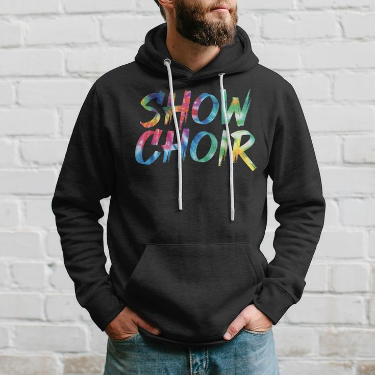 Show Choir Tie Dye Awesome Vintage Inspired Streetwear Hoodie Gifts for Him