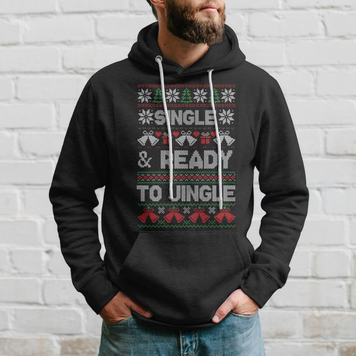 Single And Ready To Jingle Ugly Christmas Sweater Hoodie Gifts for Him