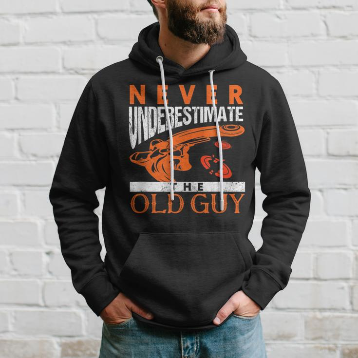 Skeet Shooting Never Underestimate The Old Guy Trap Shooters Gift For Mens Hoodie Gifts for Him