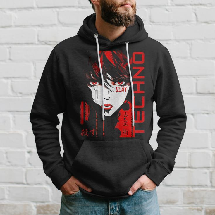 Slay The Scene Techno Anime Fusion For Music Festival Fans Hoodie Gifts for Him