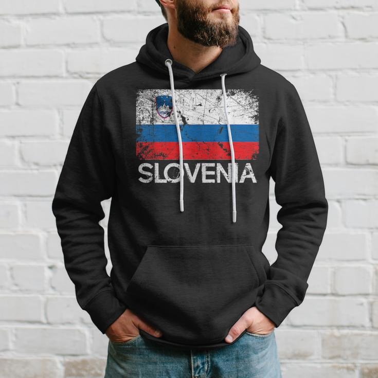 Slovenian Flag | Vintage Made In Slovenia Gift Hoodie Gifts for Him