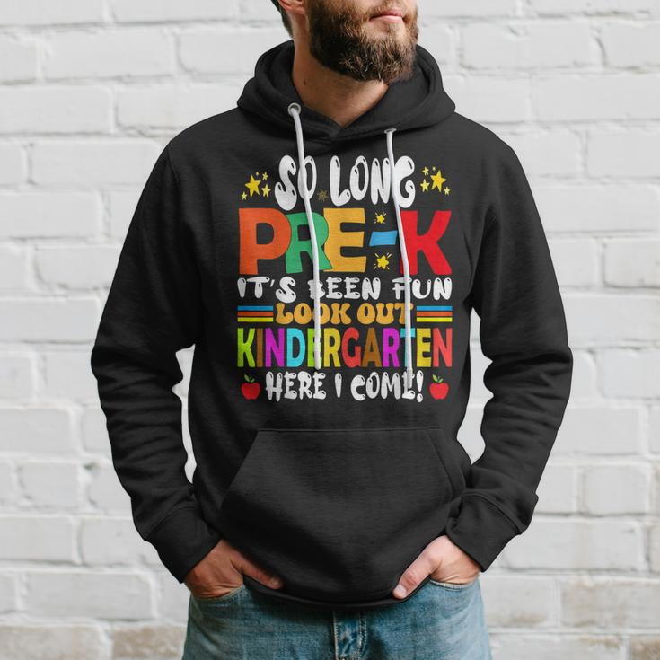 So Long Prek Kindergarten Here I Come Graduation Last Day Hoodie Gifts for Him