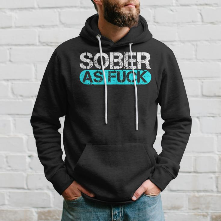 Sober As Fuck Sobriety Alcohol Drugs Rehab Addiction Support Hoodie Gifts for Him