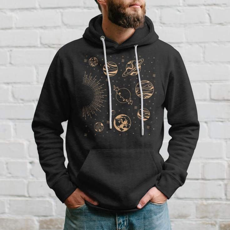 Solar System Planets Space Science Galaxy Astrology Universe Hoodie Gifts for Him