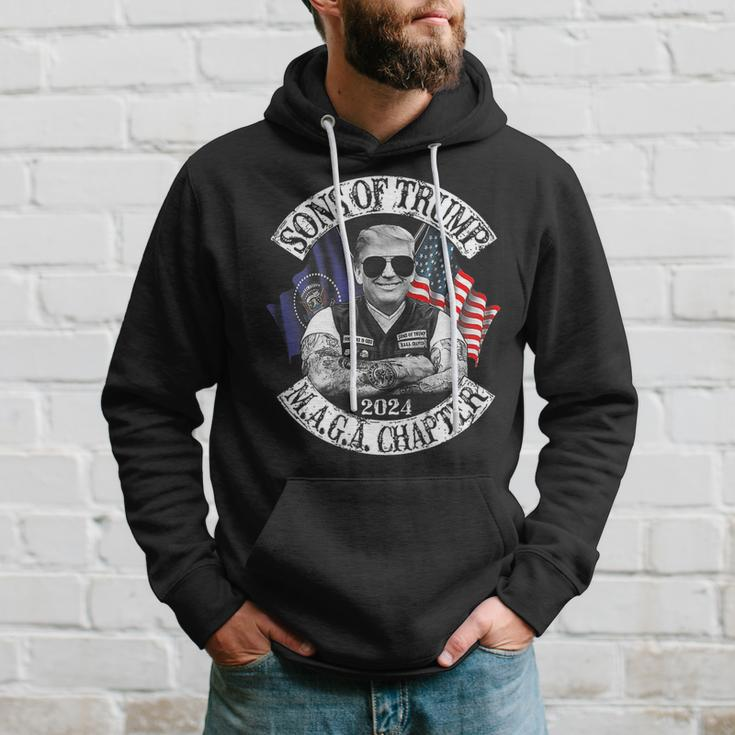 Sons Of Trump Maga Chapter 2024 On Back Maga Funny Gifts Hoodie Gifts for Him