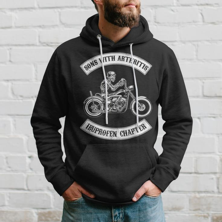 Sons With Arthritisibuprefen Chapter Funny Biker Skull Hoodie Gifts for Him