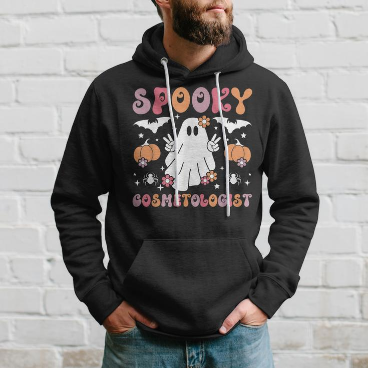 Spooky Cosmetologist Halloween Cosmetology Hoodie Gifts for Him