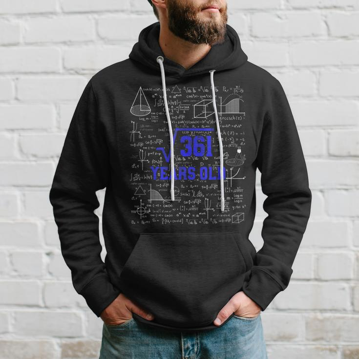 Square Root Of 361 19Th Birthday 19 Years Old Gift Math Bday Math Funny Gifts Hoodie Gifts for Him