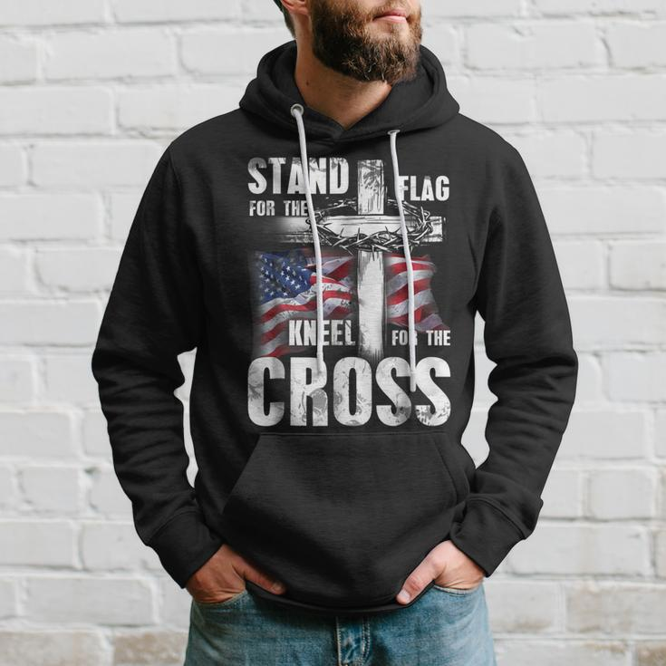 Stand For The Flag Kneel For The Cross Patriotic Hoodie Gifts for Him
