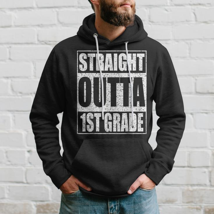 Straight Outta 1St Grade Gifts Funny First Grade Graduation Hoodie Gifts for Him