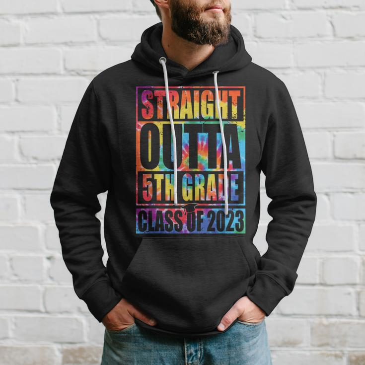 Straight Outta 5Th Grade Graduation Class Of 2023 Tie Dye Hoodie Gifts for Him