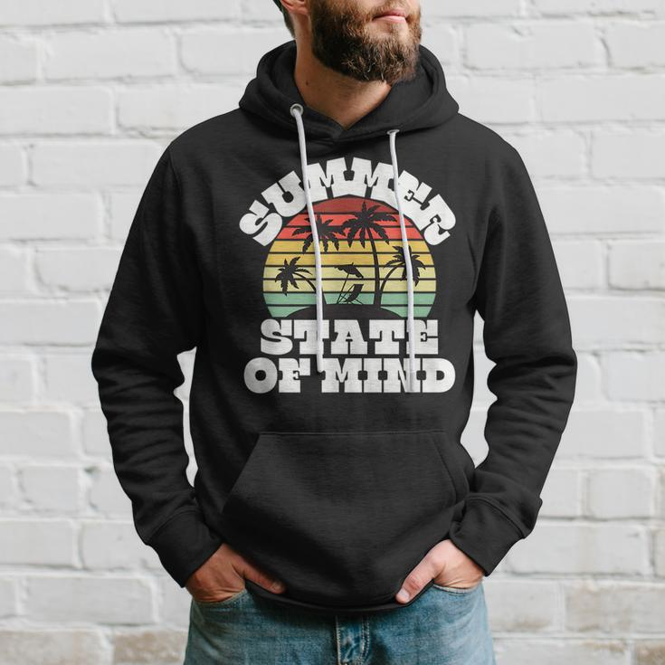 Summer State Of Mind Palm Trees Beach Hoodie Gifts for Him