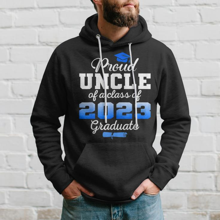 Super Proud Uncle Of 2023 Graduate Awesome Family College Hoodie Gifts for Him