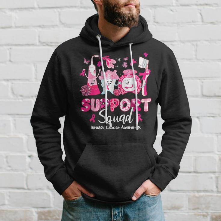 Support Squad Tooth Dental Breast Cancer Awareness Dentist Hoodie Gifts for Him