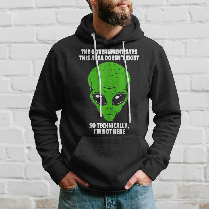 Technically Im Not Here Funny Alien Alien Funny Gifts Hoodie Gifts for Him