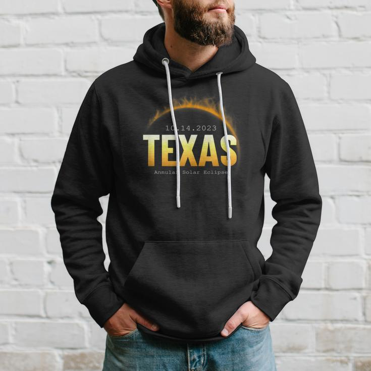 Texas Usa State Annular Solar Eclipse 14Th October 2023 Hoodie Gifts for Him
