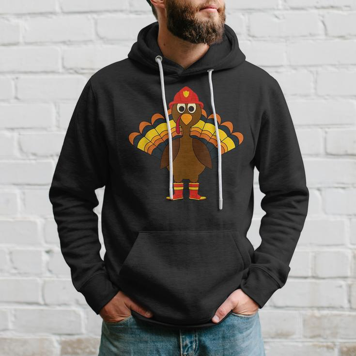 Thanksgiving Firefighter Turkey Day Gift Hoodie Gifts for Him
