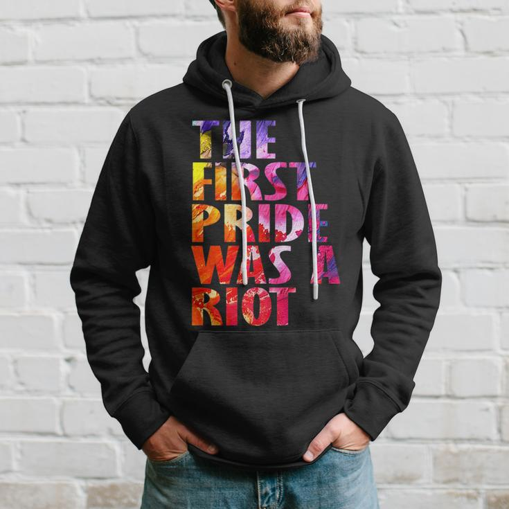 The First Gay Pride Was A Riot Lgbt Abstract Gift Hoodie Gifts for Him