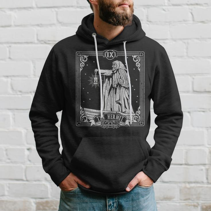 The Hermit Tarot Card Halloween Occult Vintage Tarot Funny Gifts Hoodie Gifts for Him