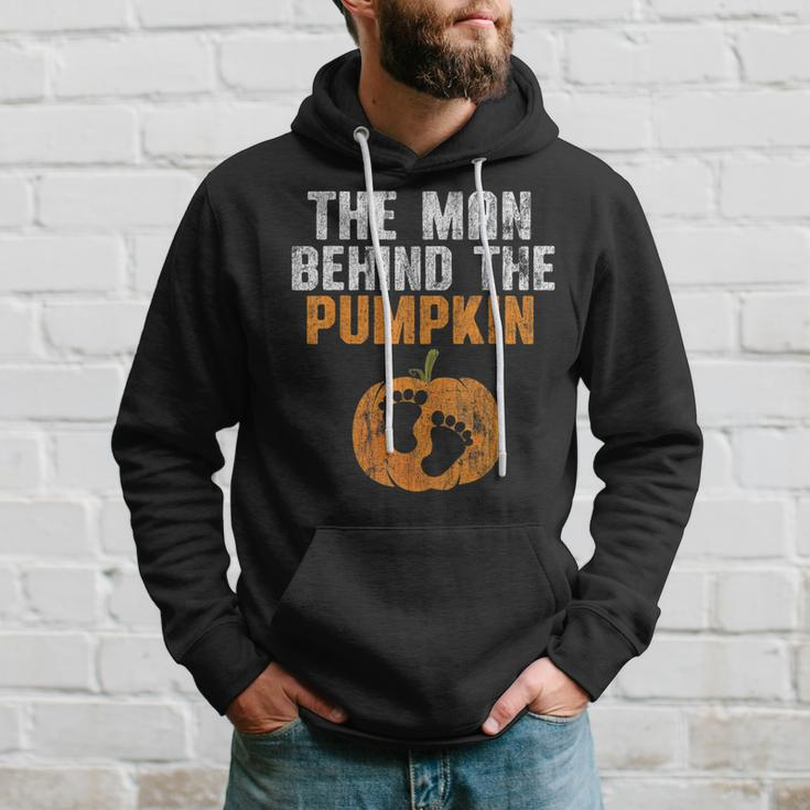 The Man Behind The Pumpkin Pregnancy Halloween New Dad To Be Gift For Mens Hoodie Gifts for Him