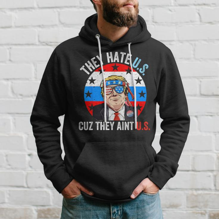 They Hate Us Cuz They Aint Us Funny 4Th Of July Usa Hoodie Gifts for Him