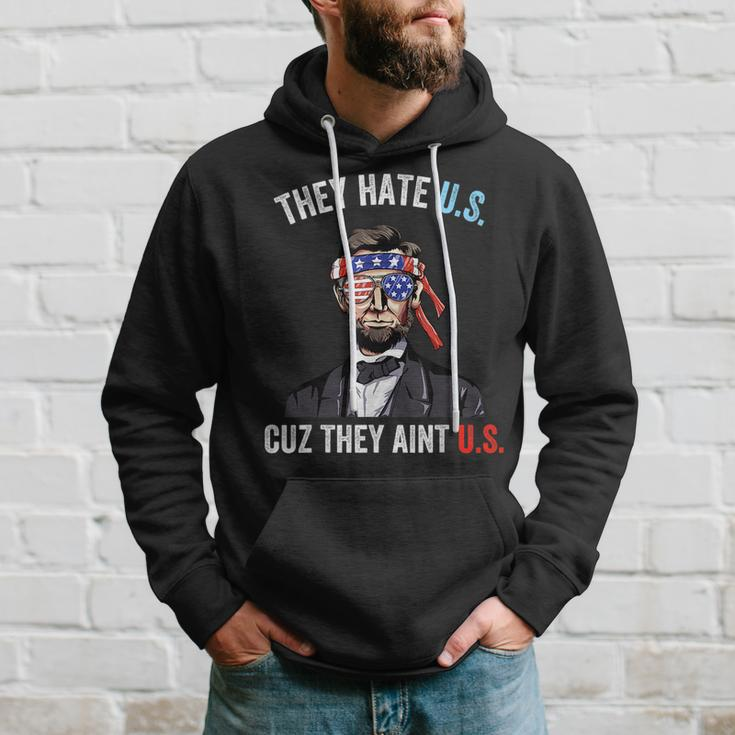 They Hate Us Cuz They Aint Us Funny 4Th Of July Usa Hoodie Gifts for Him