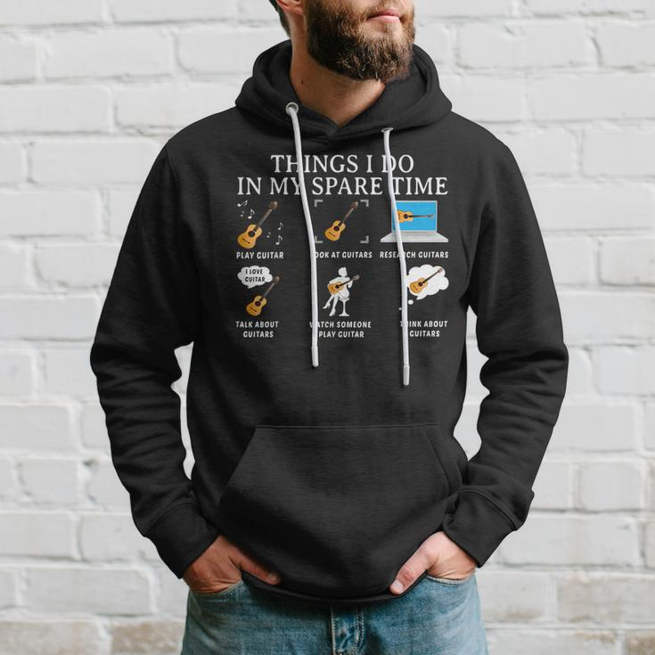 Things I Do In My Spare Time Guitar Guitar Funny Gifts Hoodie Gifts for Him