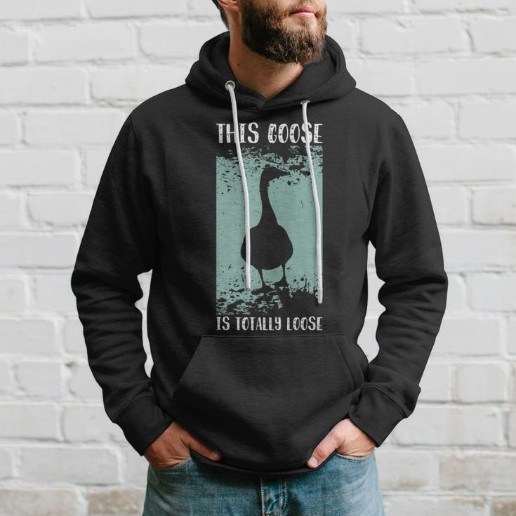 This Goose Is Totally Loose Retro Hoodie Gifts for Him