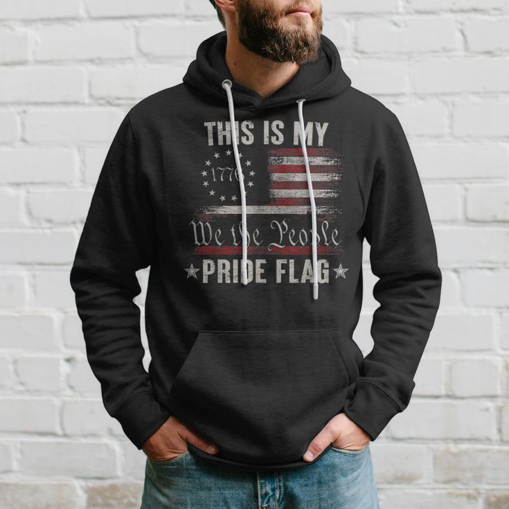 This Is My Pride Flag 1776 American 4Th Of July Patriotic Hoodie Gifts for Him