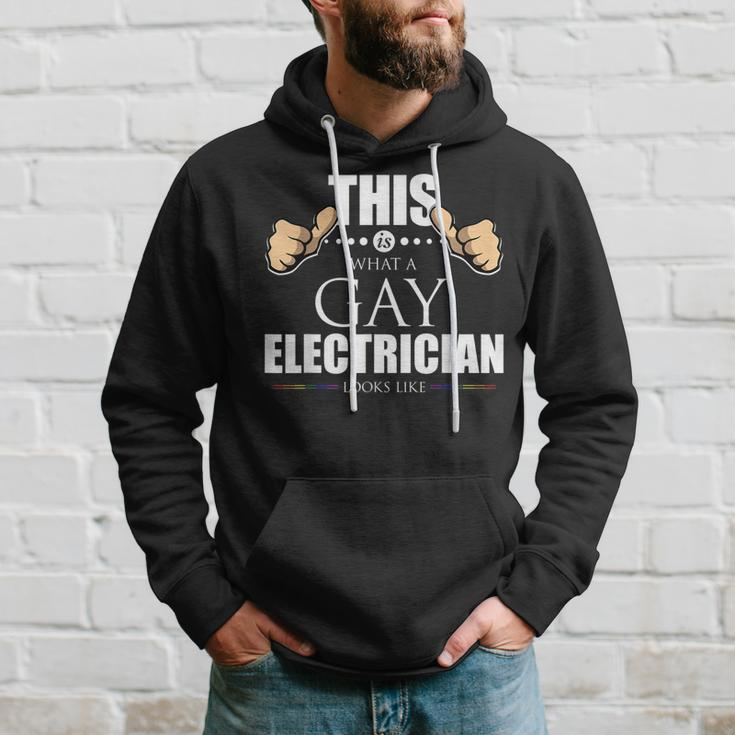 This Is What A Gay Electrician Looks Like Lgbt Pride Hoodie Gifts for Him