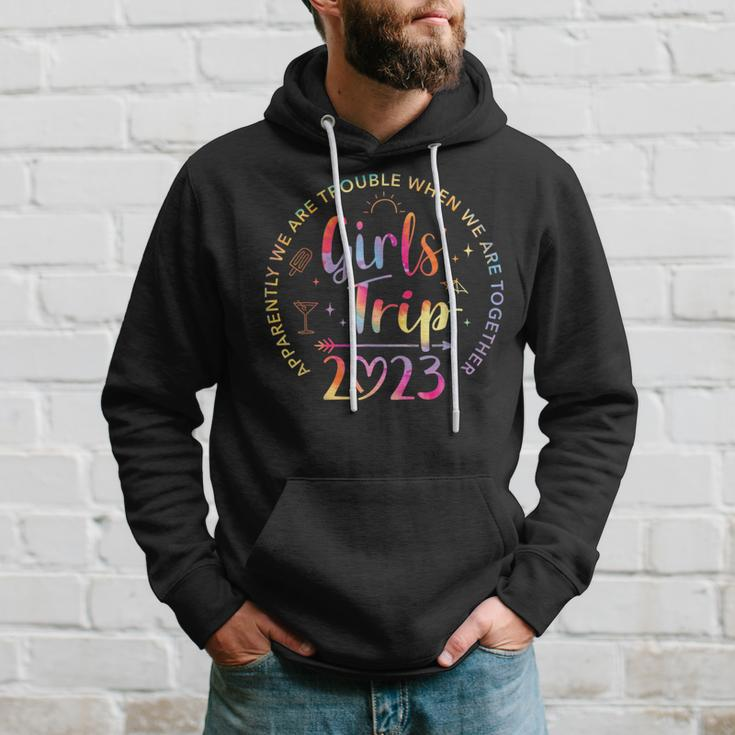 Tie Dye Girls Trip 2023 Trouble When We Are Together Hoodie Gifts for Him