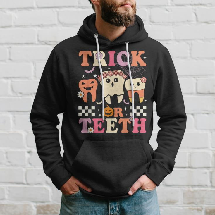 Trick Or Th Dental Treat Dentist Assistant Halloween Hoodie Gifts for Him