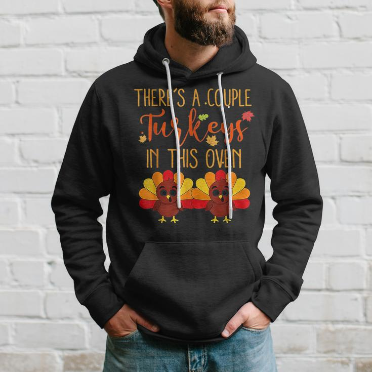 Twin Pregnancy Announcement Baby Reveal Thanksgiving 2022 Hoodie Gifts for Him