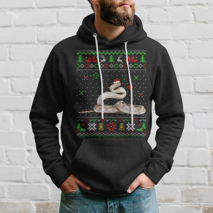 Ugly Christmas Pajama Sweater Snake Animals Lover Hoodie Gifts for Him