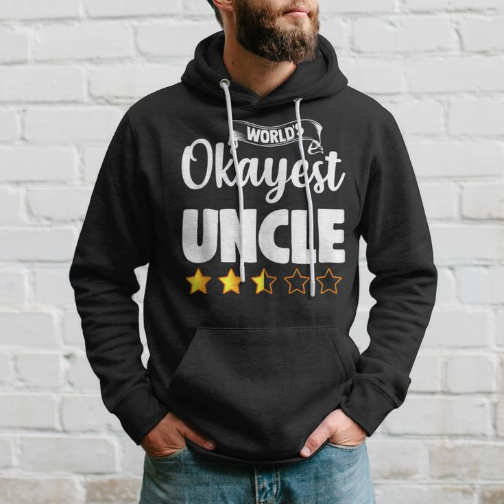 Uncle Funny Worlds Okayest Uncle Hoodie Gifts for Him
