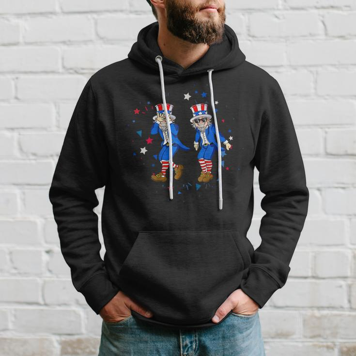 Uncle Sam Griddy 4Th Of July Fourth Funny Dance Hoodie Gifts for Him