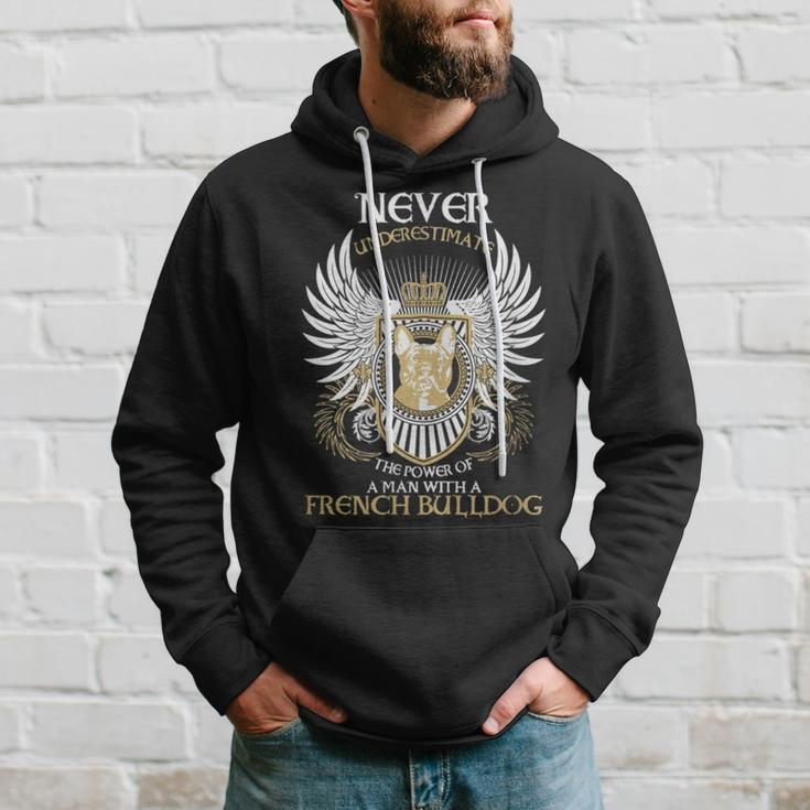 Never Underestimate French Bulldog Hoodie Gifts for Him